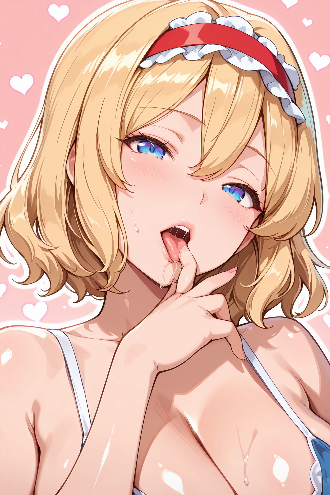赤面・口開きのアリス・マーガトロイドのAIイラスト