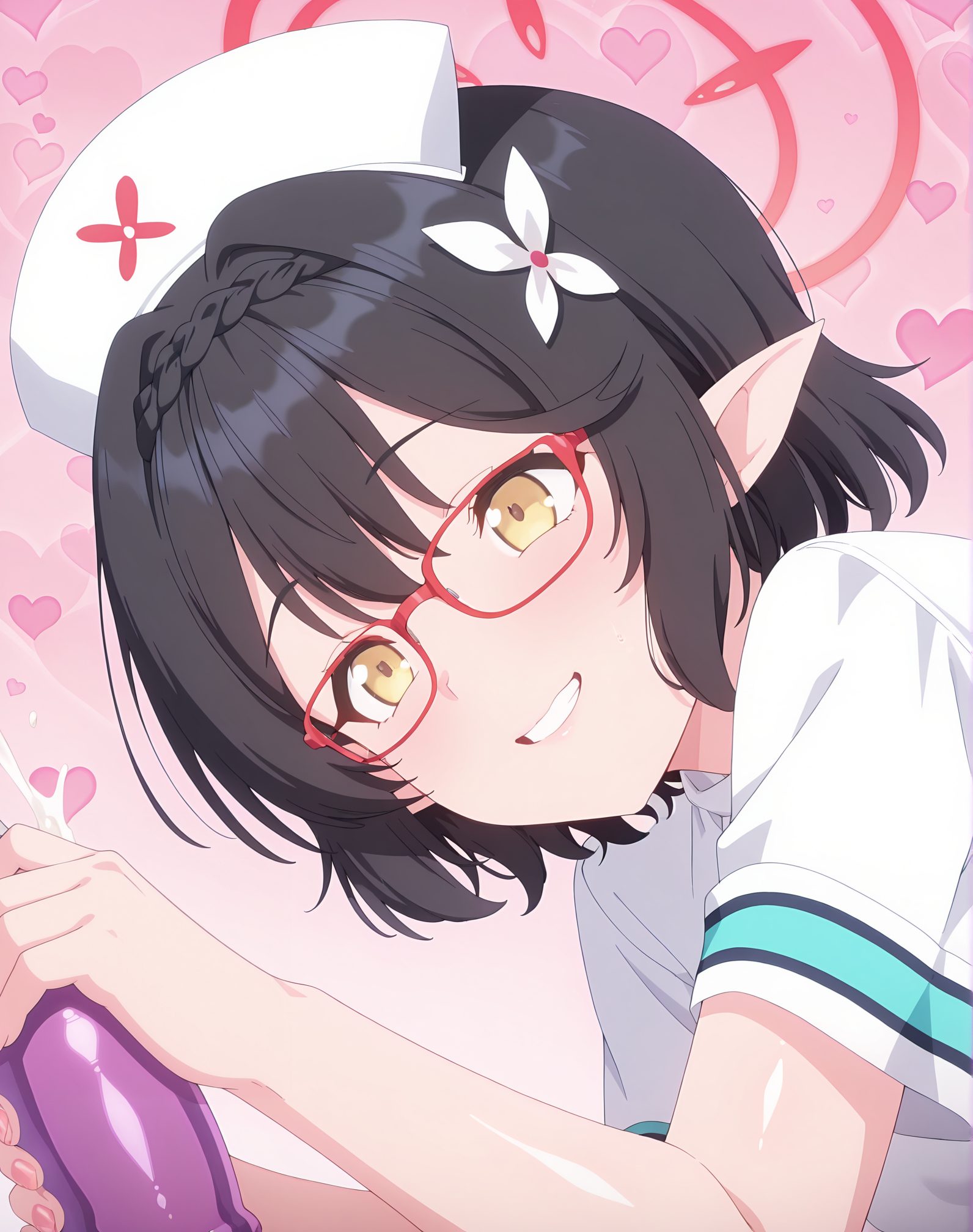 ブルアカのブルアカ姿を描いたAIイラスト（アビドス）