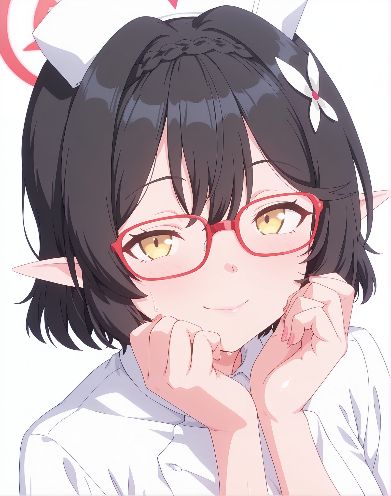 ブルアカのブルアカ姿を描いたAIイラスト（アビドス）