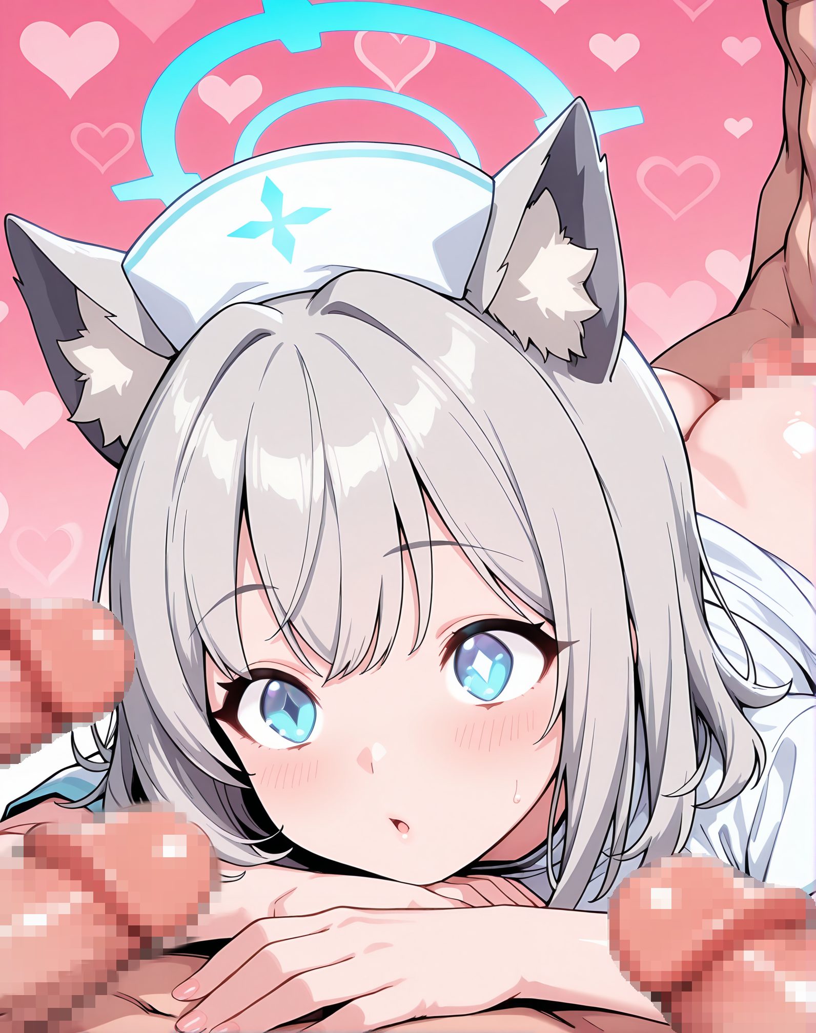 ブルアカのブルアカ姿を描いたAIイラスト（アビドス）