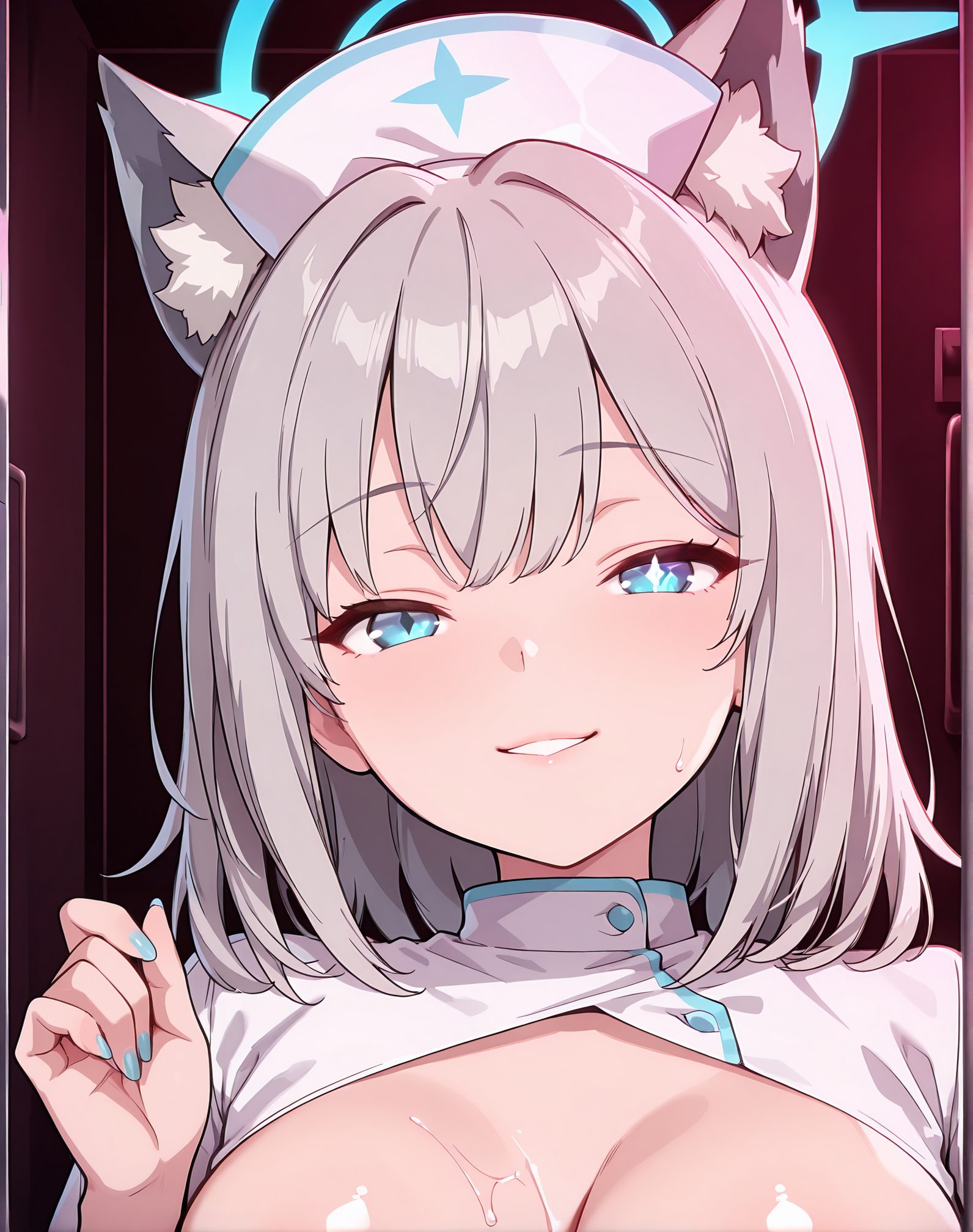 ブルアカのブルアカ姿を描いたAIイラスト（アビドス）