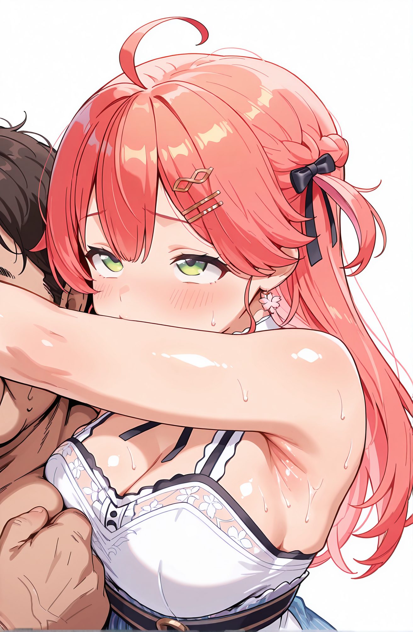 赤面が魅力的なさくらみこの二次創作AIイラスト