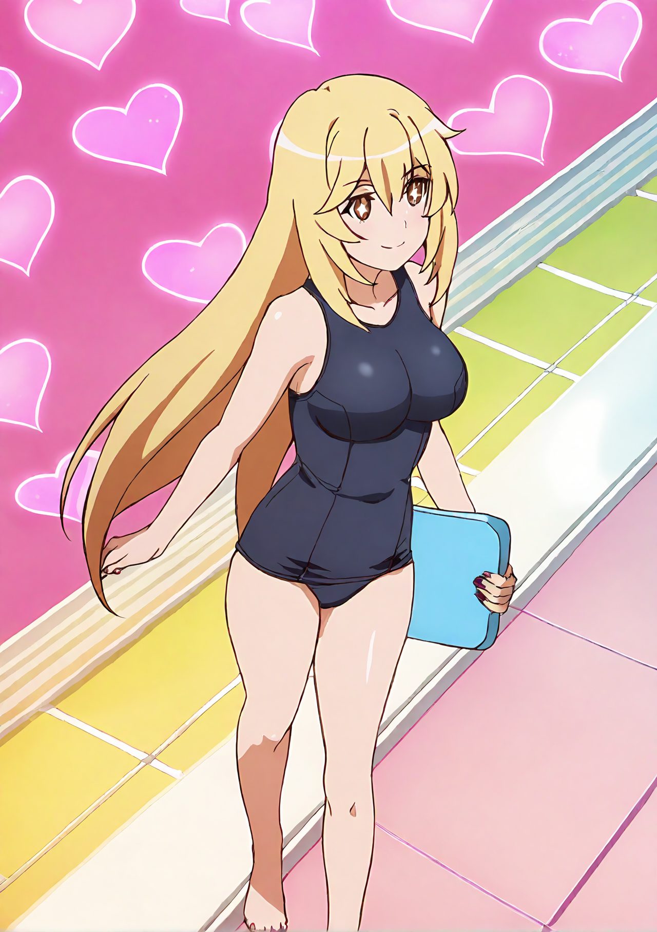スクール水着のスク水のAIイラスト