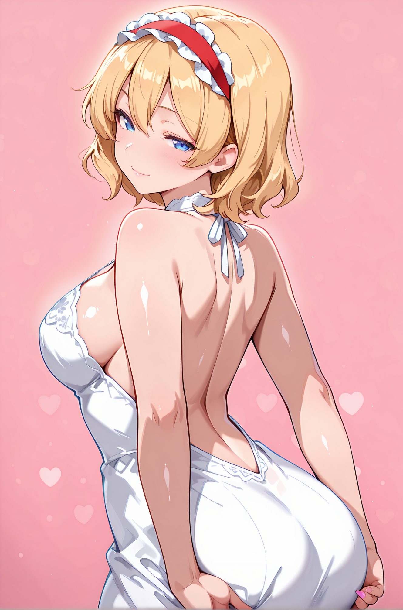 目にかかる髪・短い髪のアリス・マーガトロイドのAIイラスト