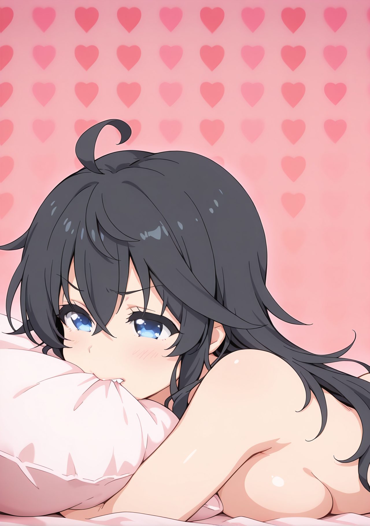 横乳が魅力的な玉置亜子の二次創作AIイラスト