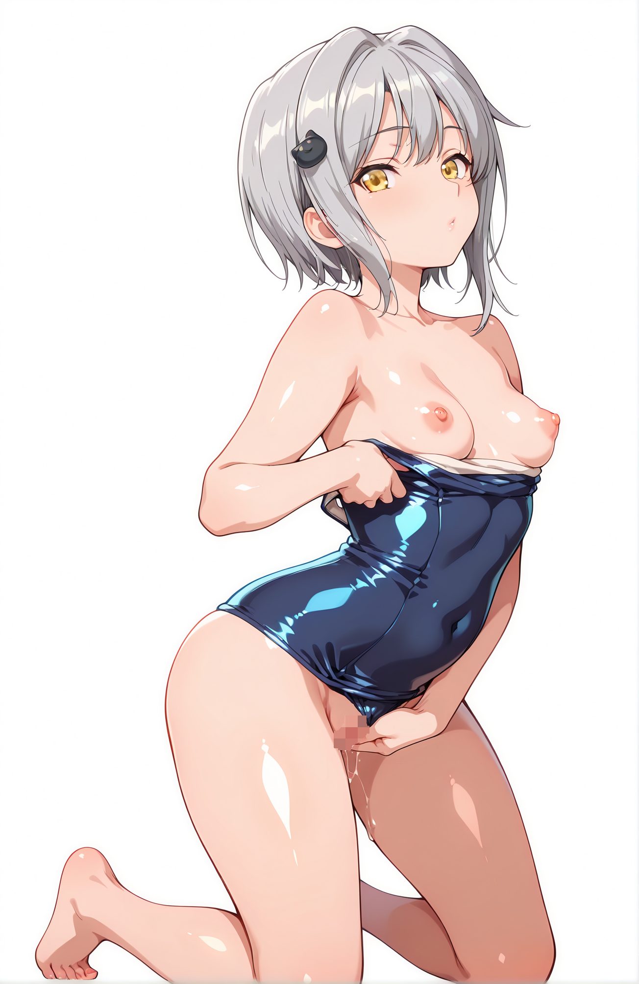 愛液・小さな胸の塔城小猫のAIイラスト