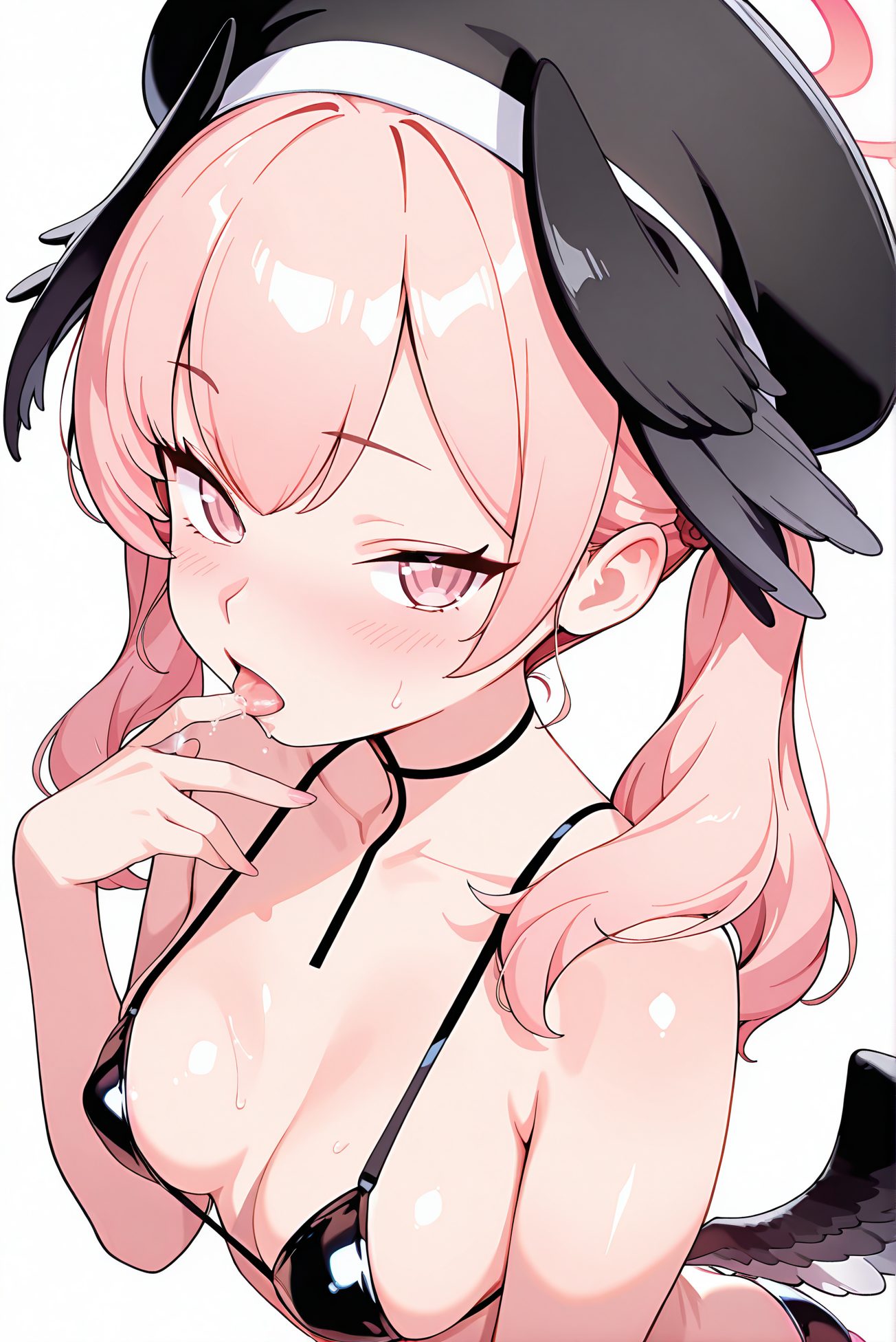 よだれ・小さな胸の下江コハルのAIイラスト