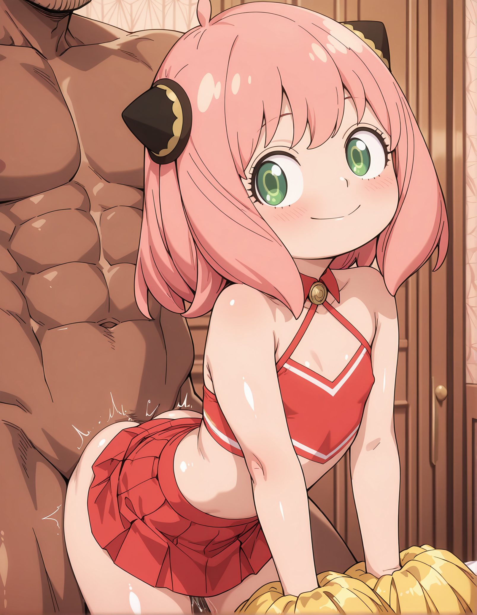 赤面が魅力的なアーニャの二次創作AIイラスト