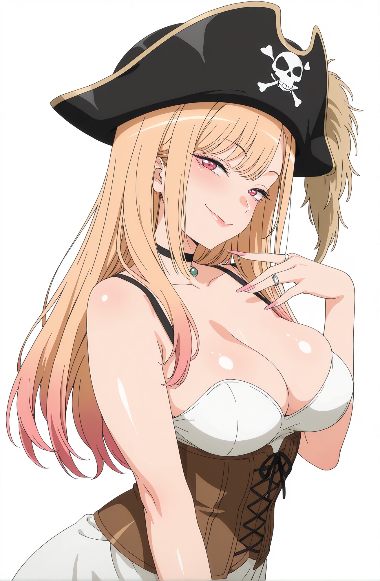 口閉じ・鎖骨の喜多川海夢のAIイラスト
