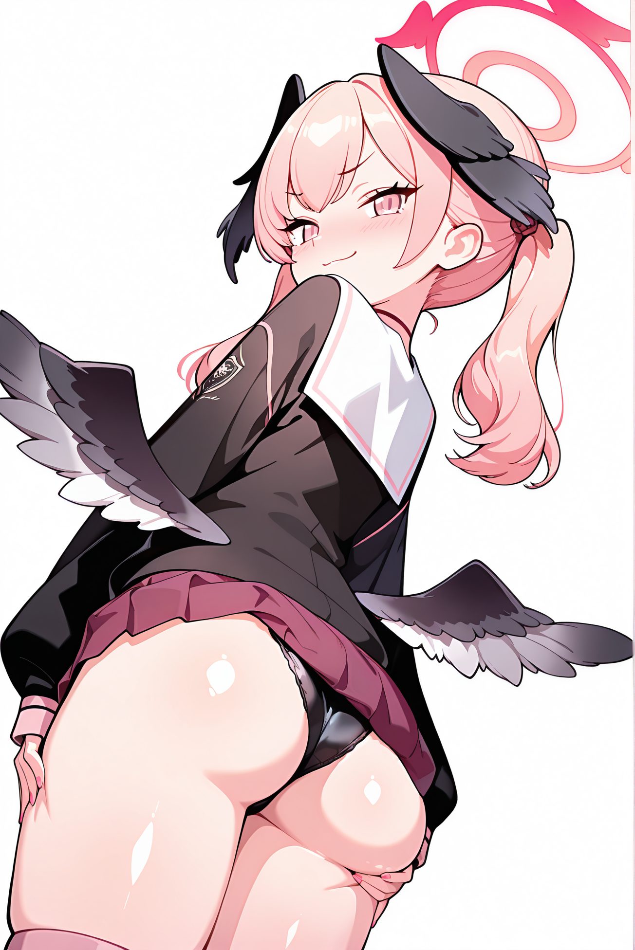 学校制服・スカートの下江コハルのAIイラスト