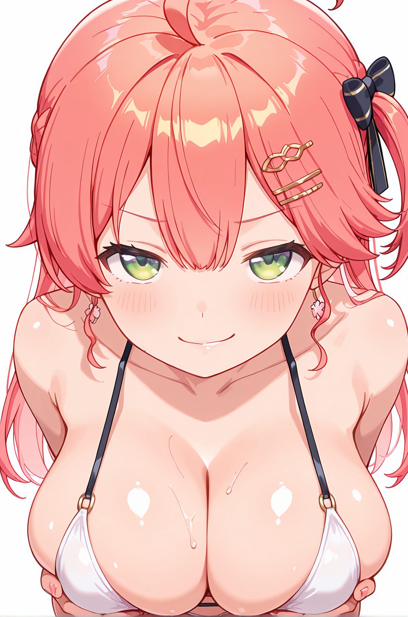 光沢肌が魅力的なさくらみこの二次創作AIイラスト