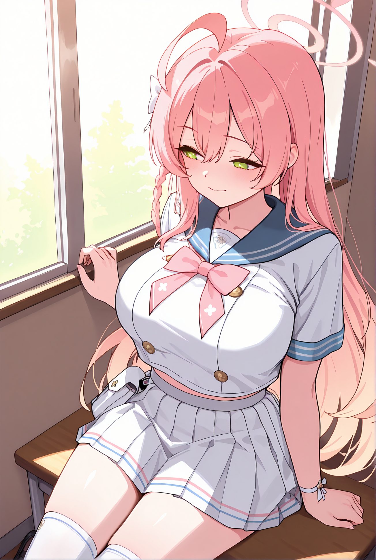 長い髪・セーラー服の浦和ハナコのAIイラスト