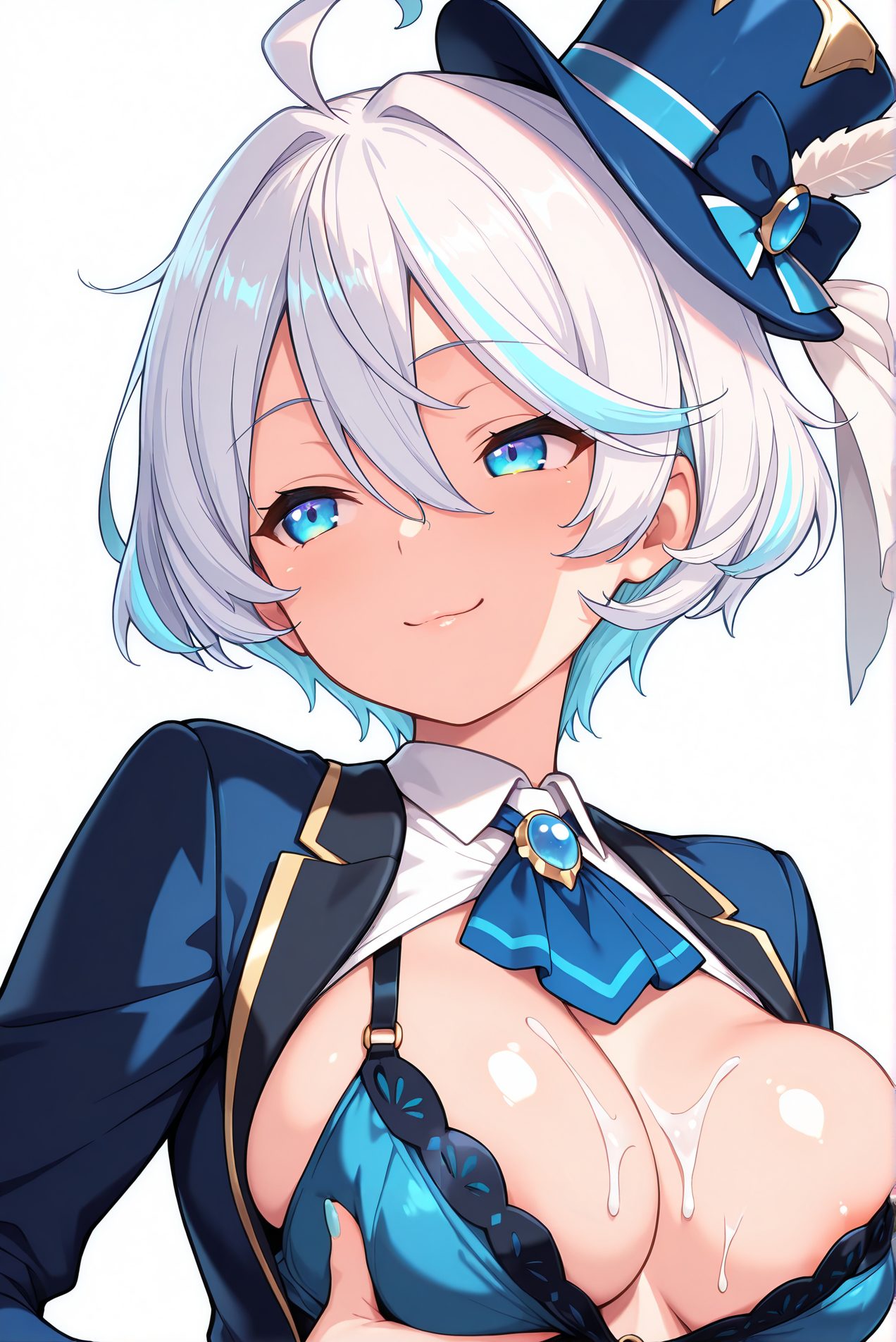 ぶっかけを描いたAIイラスト