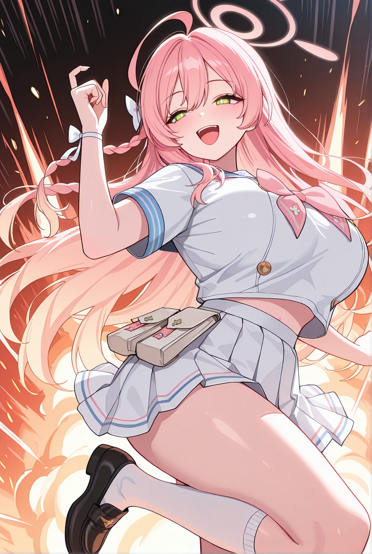 赤面・白ソックスの浦和ハナコのAIイラスト