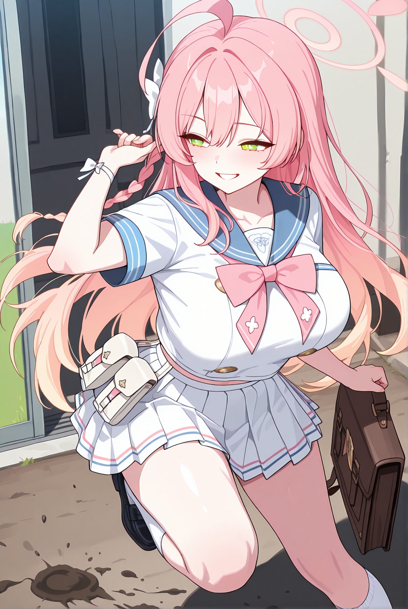 スカート・セーラー服の浦和ハナコのAIイラスト