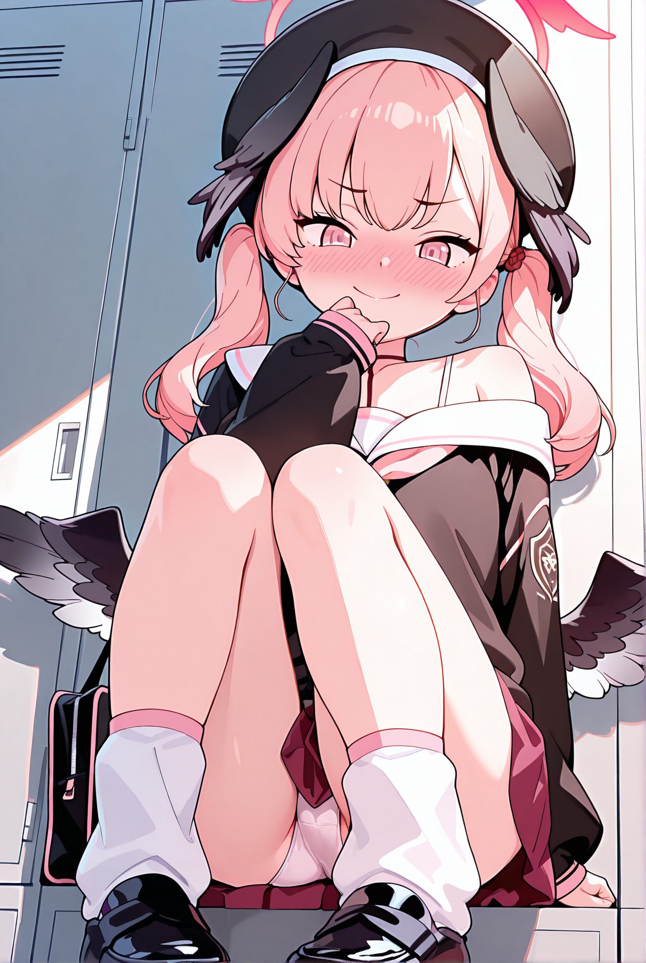 前髪・口閉じの下江コハルのAIイラスト