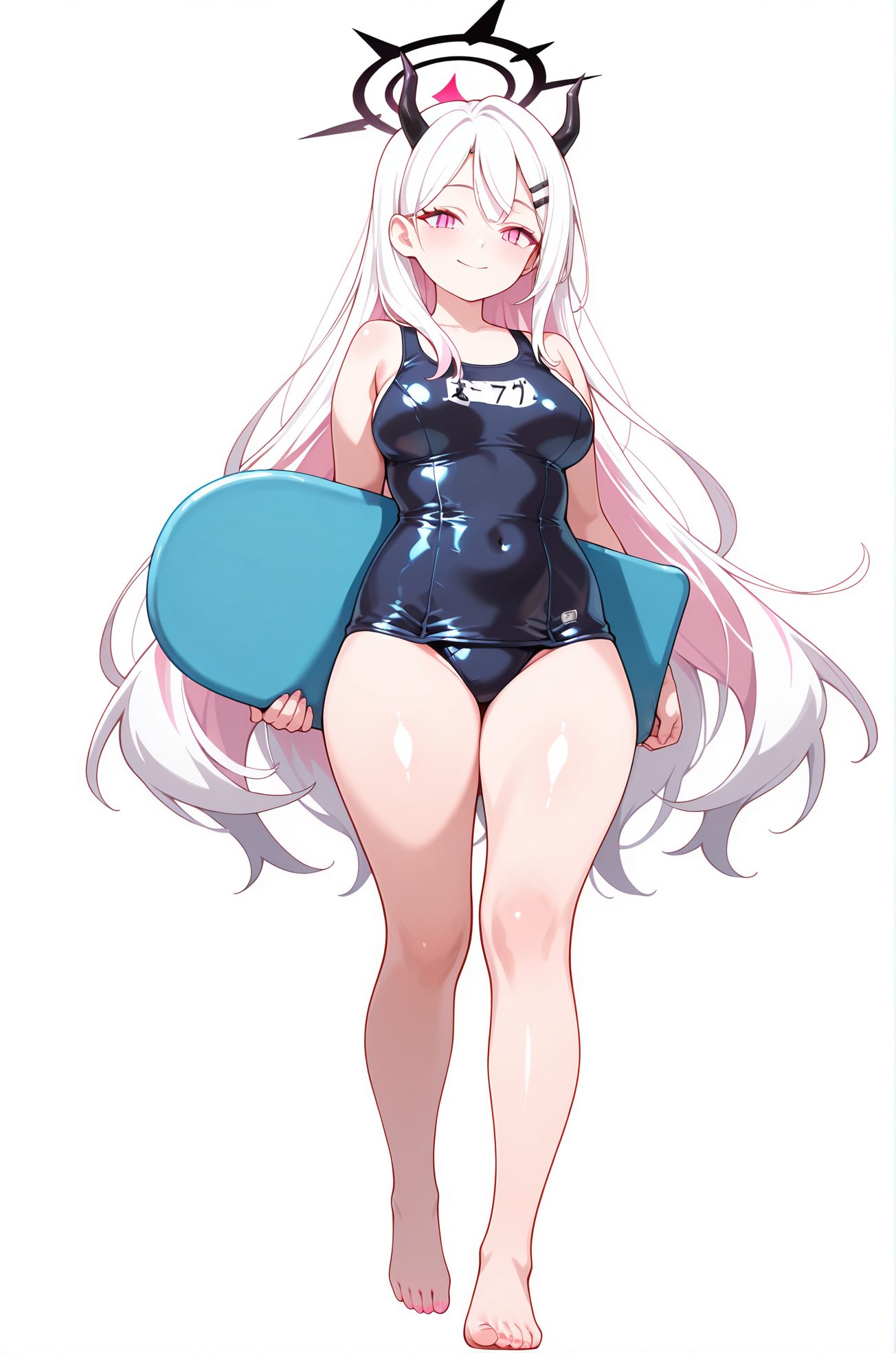 口閉じ・肩出しの空崎ヒナのAIイラスト