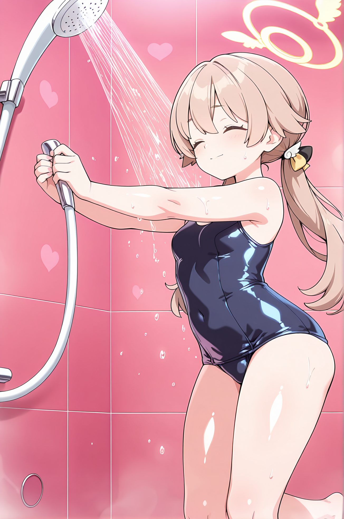 阿慈谷ヒフミ・水着の阿慈谷ヒフミのAIイラスト