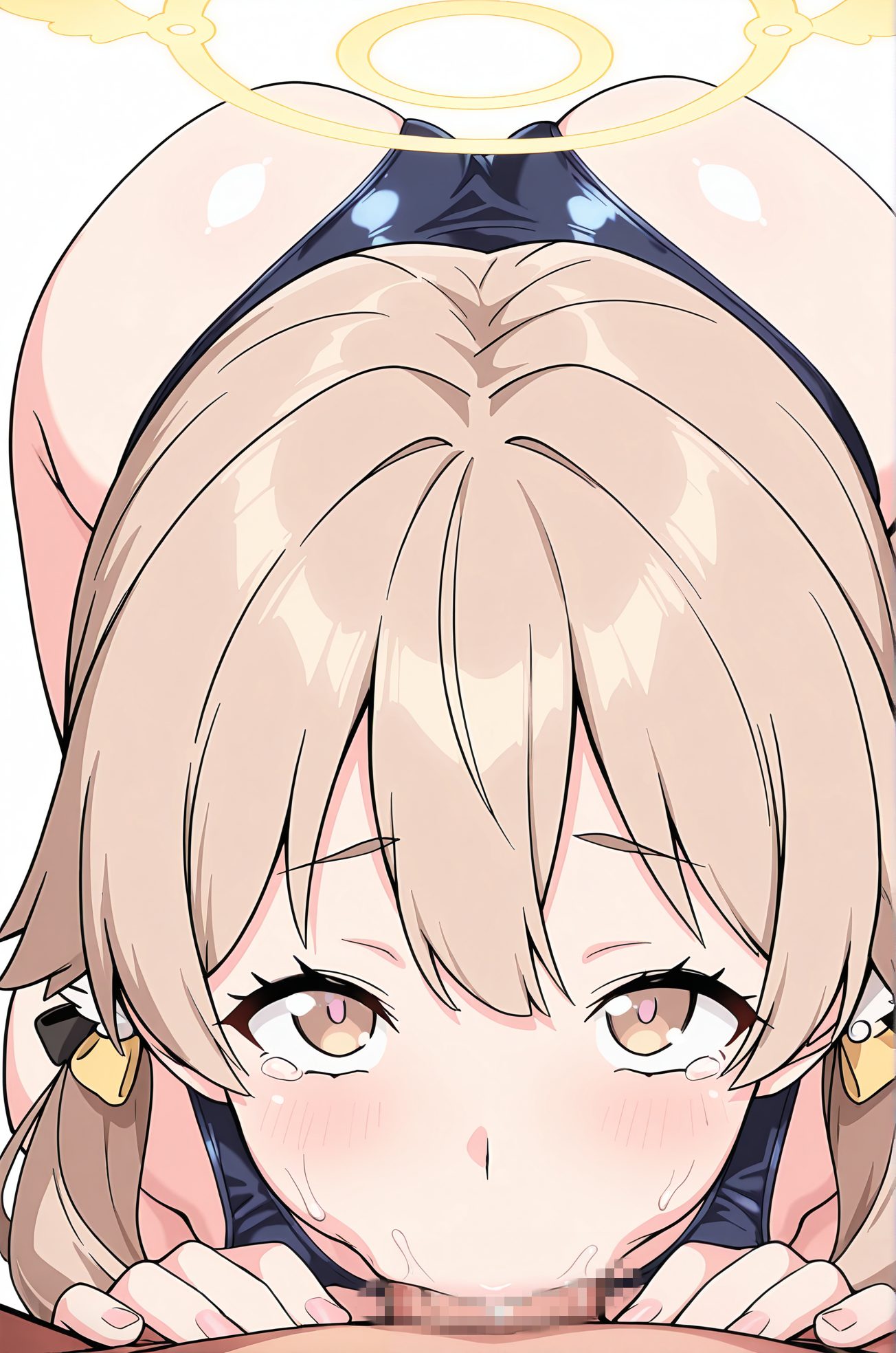 水着・目にかかる髪の阿慈谷ヒフミのAIイラスト
