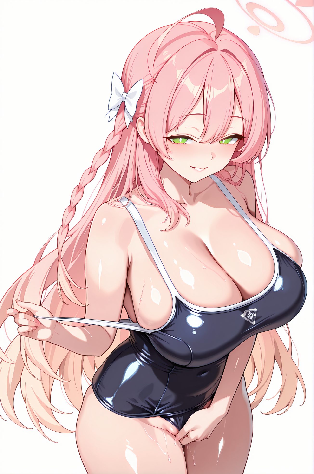 水着・巨大な胸の浦和ハナコのAIイラスト