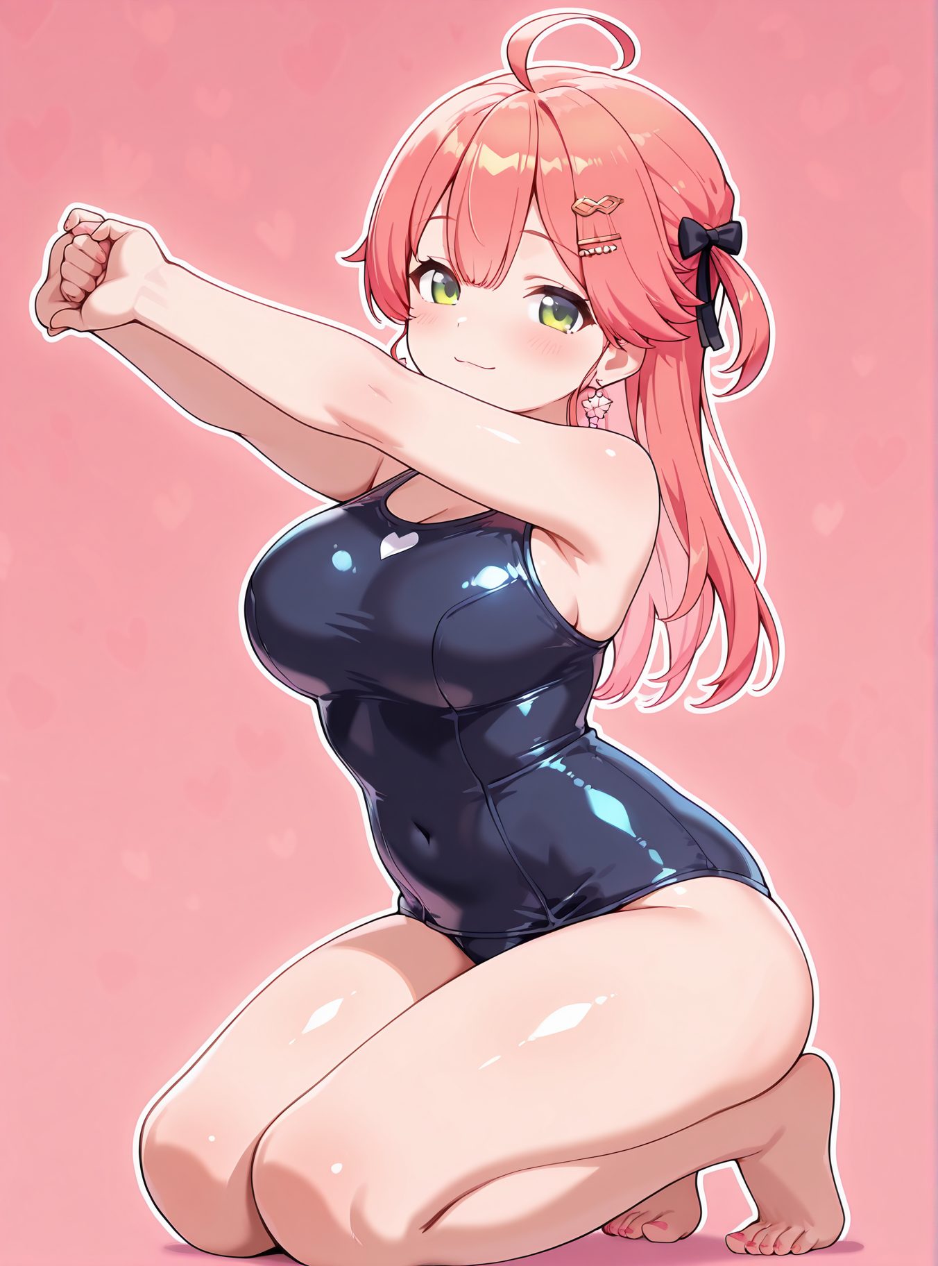 さくらみこのさくらみこ姿を描いたAIイラスト（さくらみこ）
