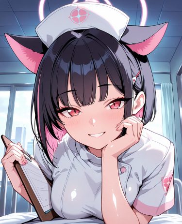 京山カズサが魅力的な杏山カズサの二次創作AIイラスト