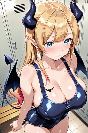 汗滴が魅力的な癒月ちょこの二次創作AIイラスト