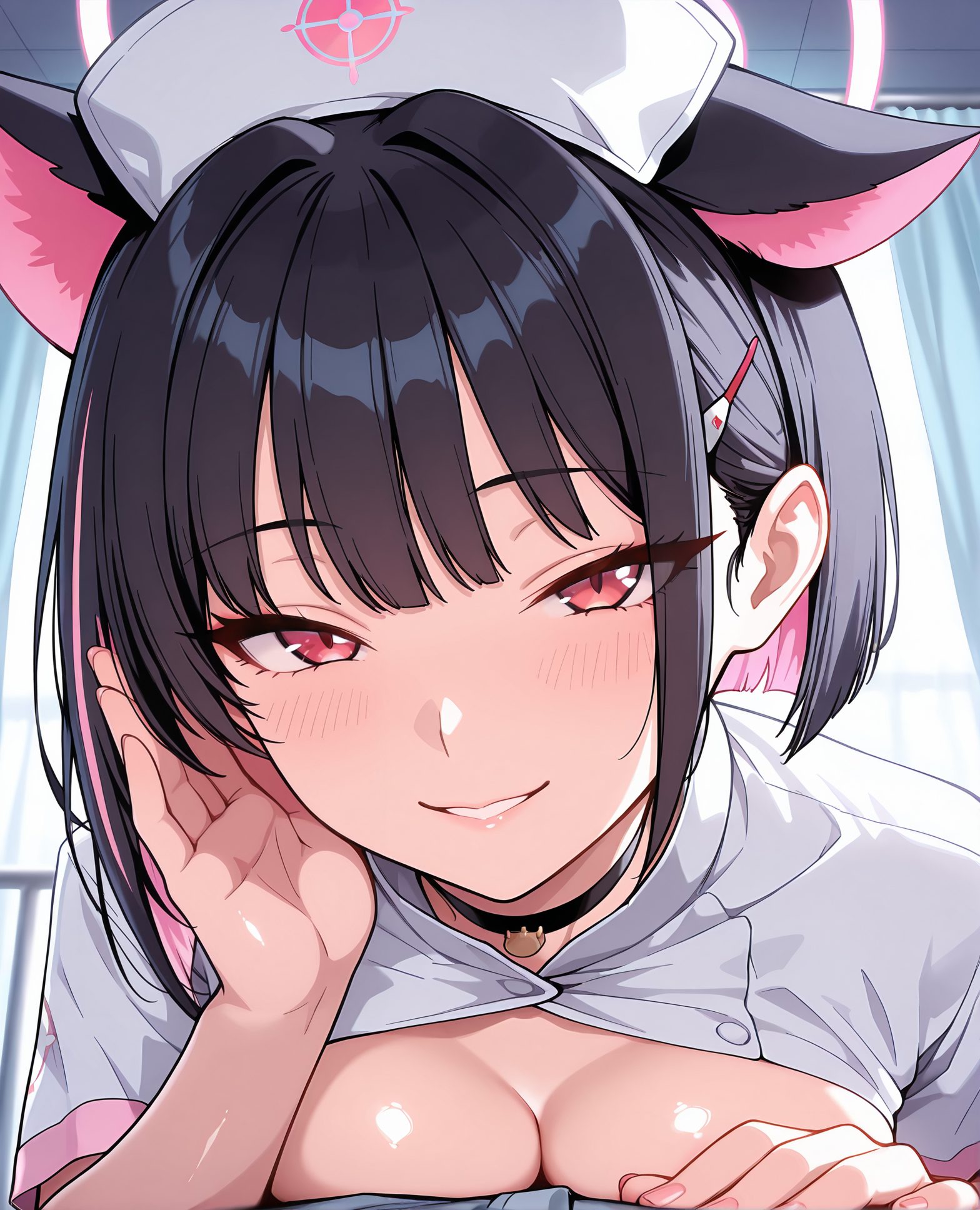 杏山カズサの京山カズサ姿を描いたAIイラスト