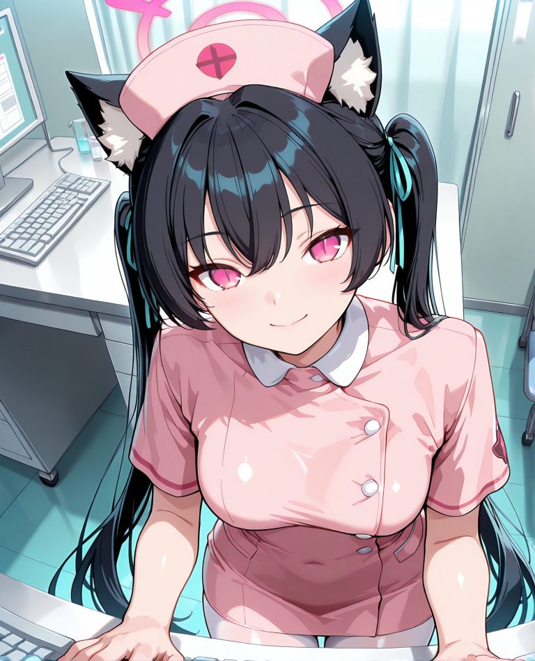黒見セリカの黒見セリカ姿を描いたAIイラスト