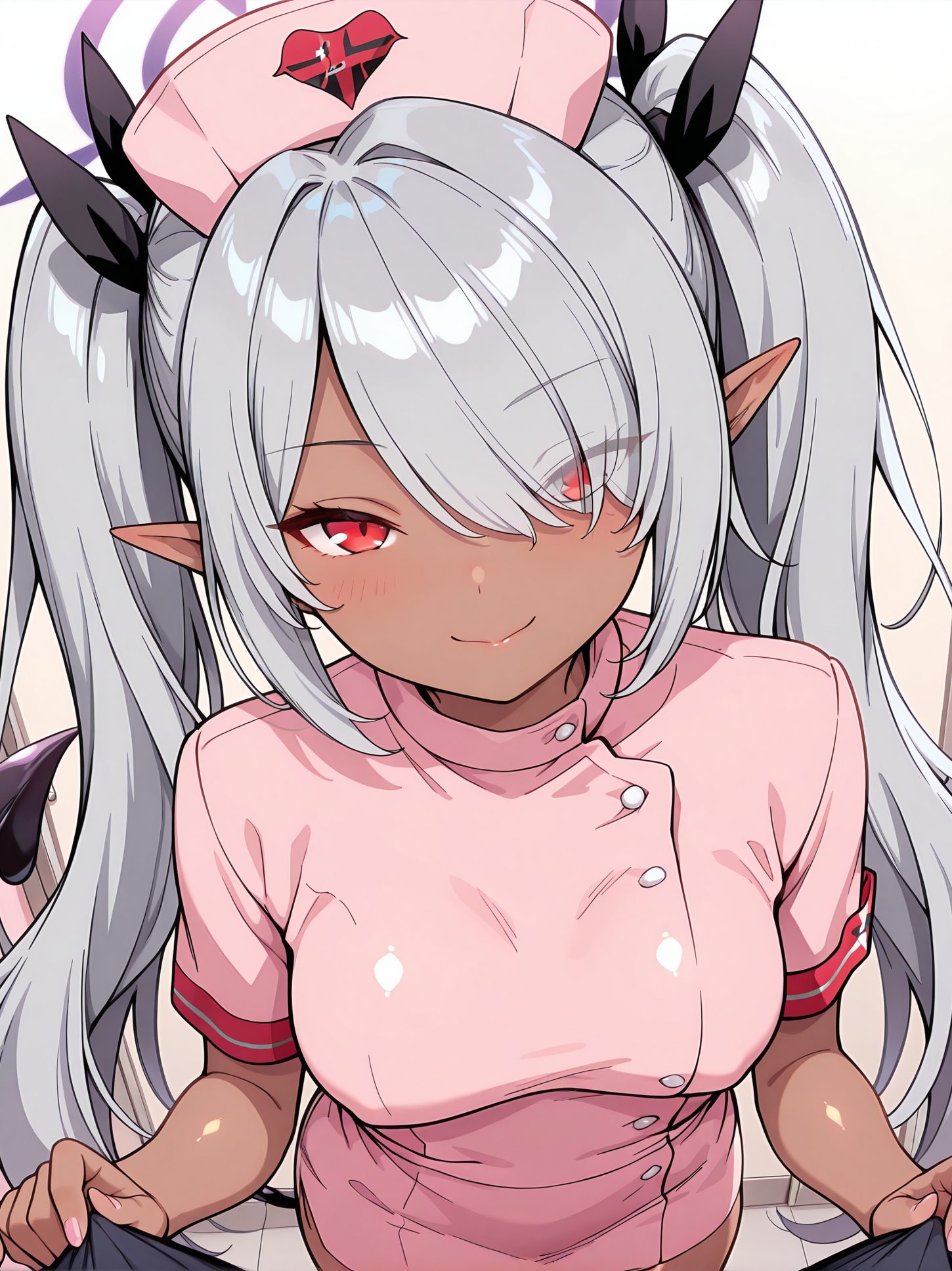 銀鏡イオリの銀鏡イオリ姿を描いたAIイラスト