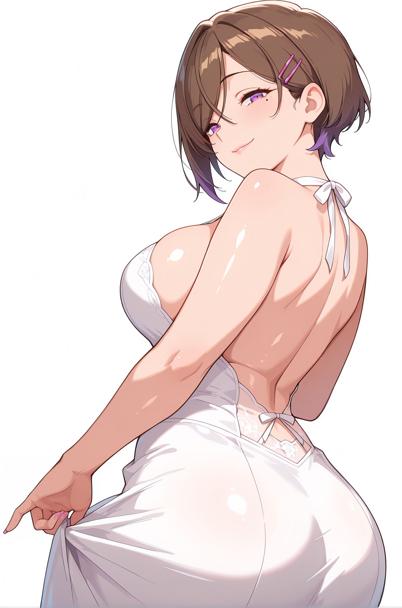 樋口円香の赤面姿を描いたAIイラスト（前髪）
