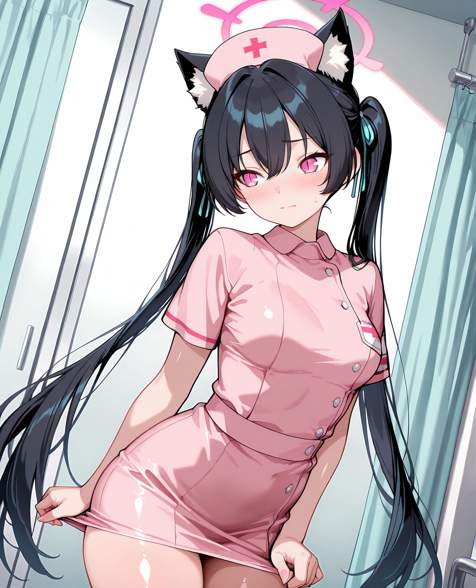 黒見セリカの黒見セリカ姿を描いたAIイラスト