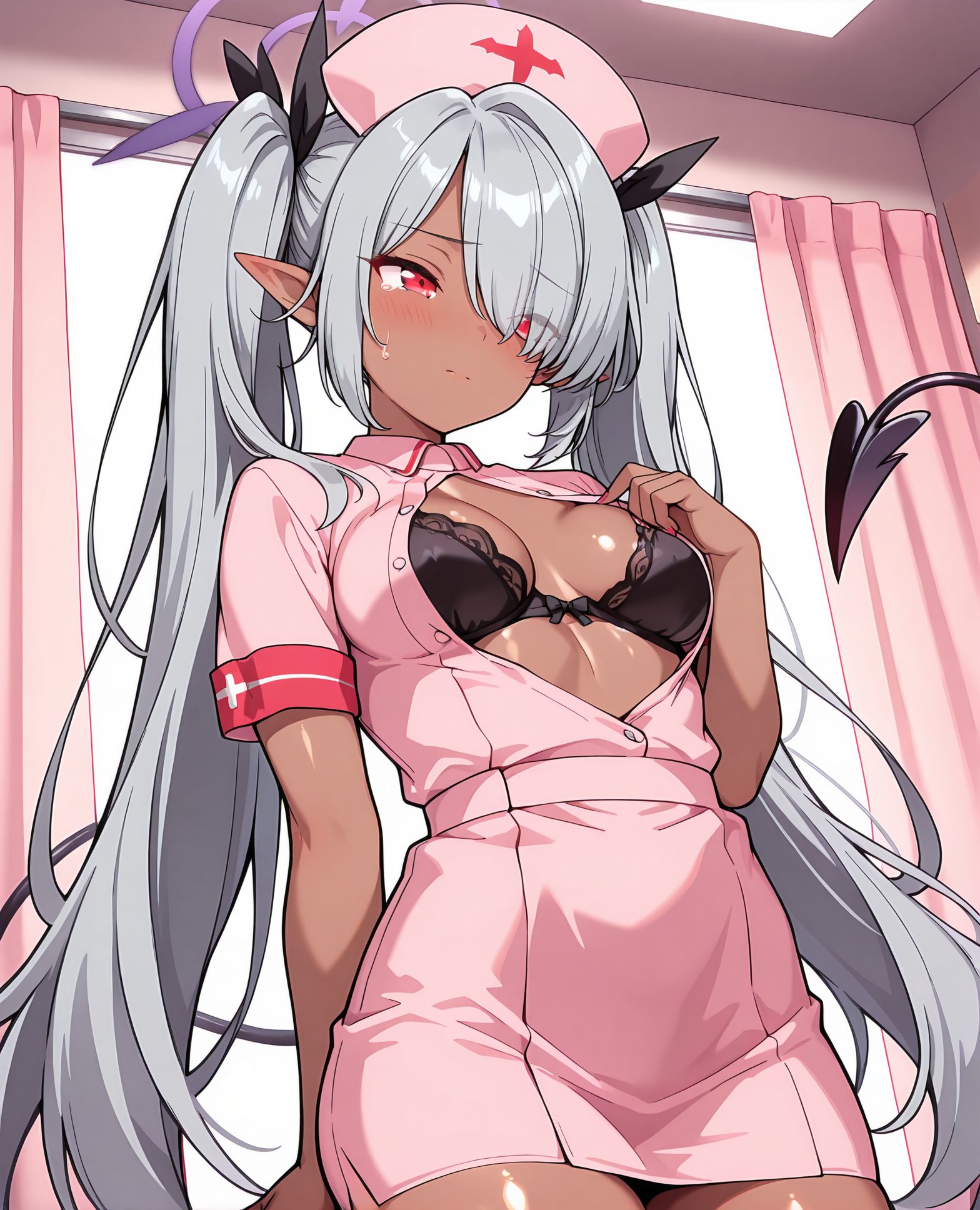 銀鏡イオリの銀鏡イオリ姿を描いたAIイラスト