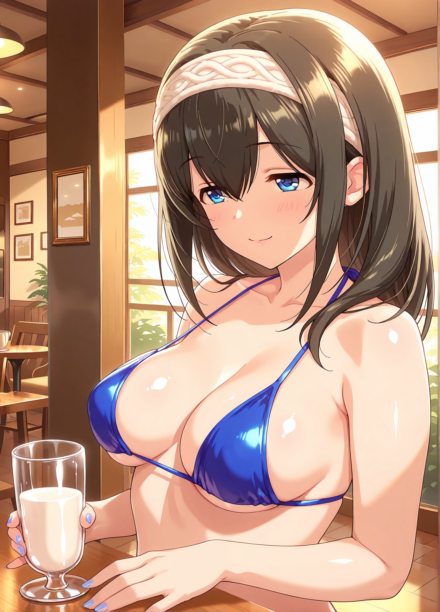鷺沢文香の鷺沢文香のAIイラスト