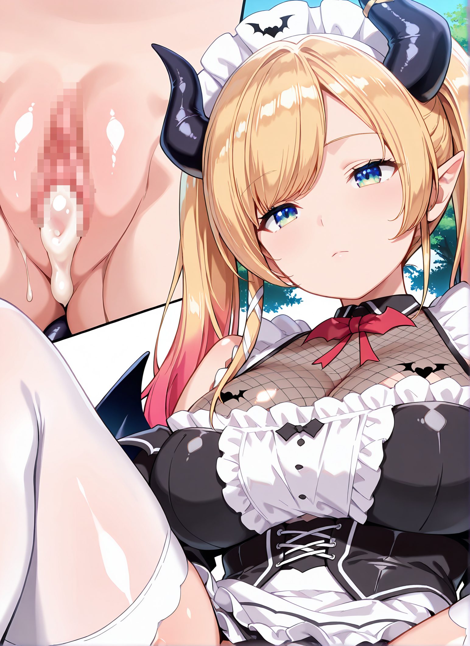 癒月ちょこの癒月ちょこ姿を描いたAIイラスト