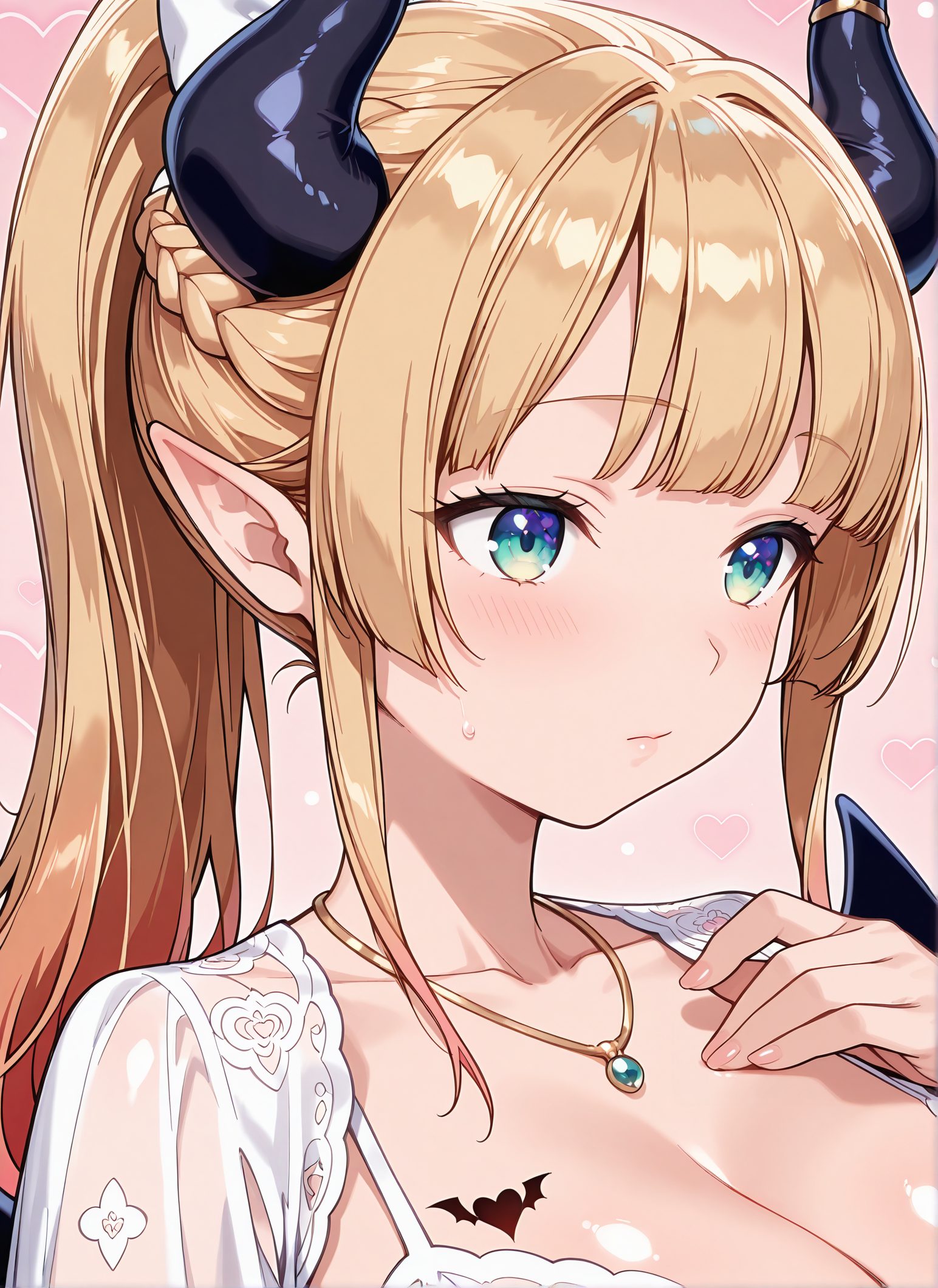 癒月ちょこの癒月ちょこ姿を描いたAIイラスト