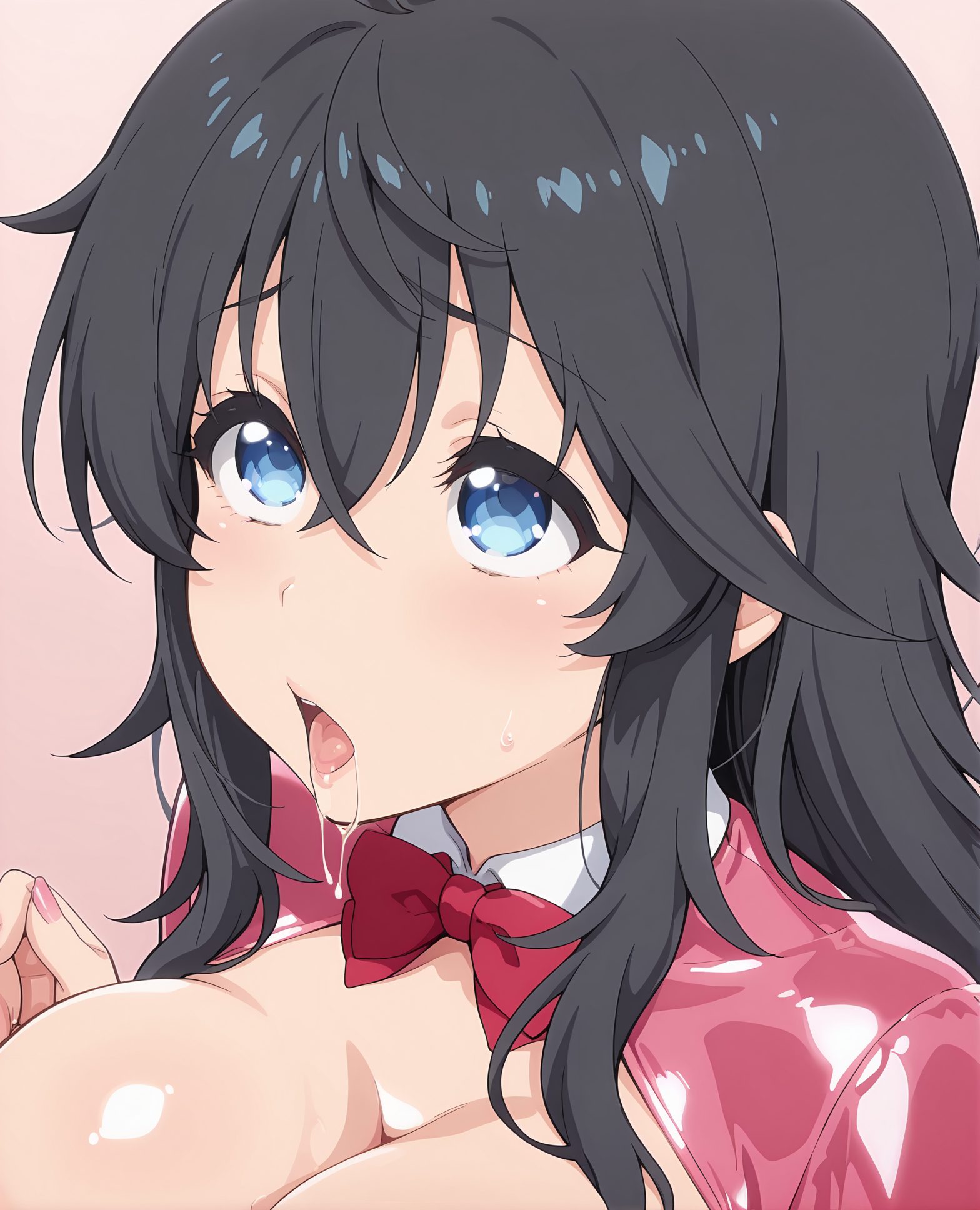玉置亜子の玉置亜子姿を描いたAIイラスト