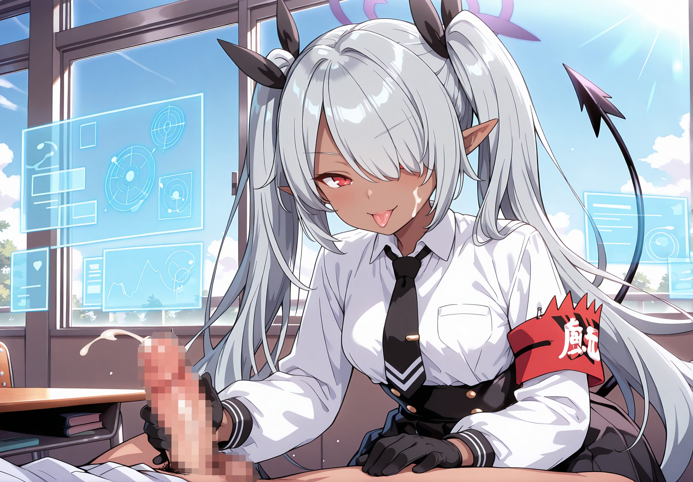銀鏡イオリが魅力的な銀鏡イオリの二次創作AIイラスト