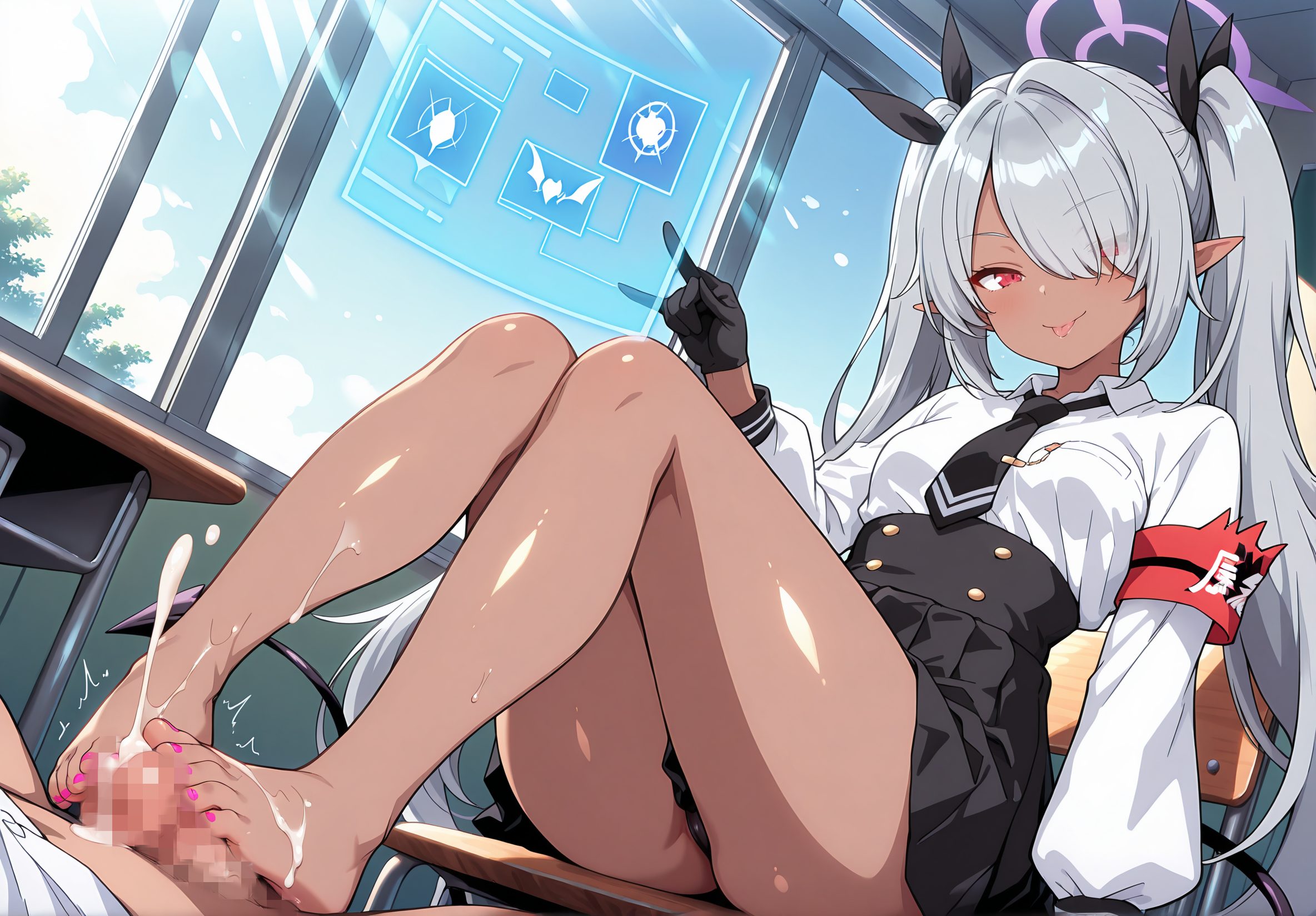 銀鏡イオリが魅力的な銀鏡イオリの二次創作AIイラスト