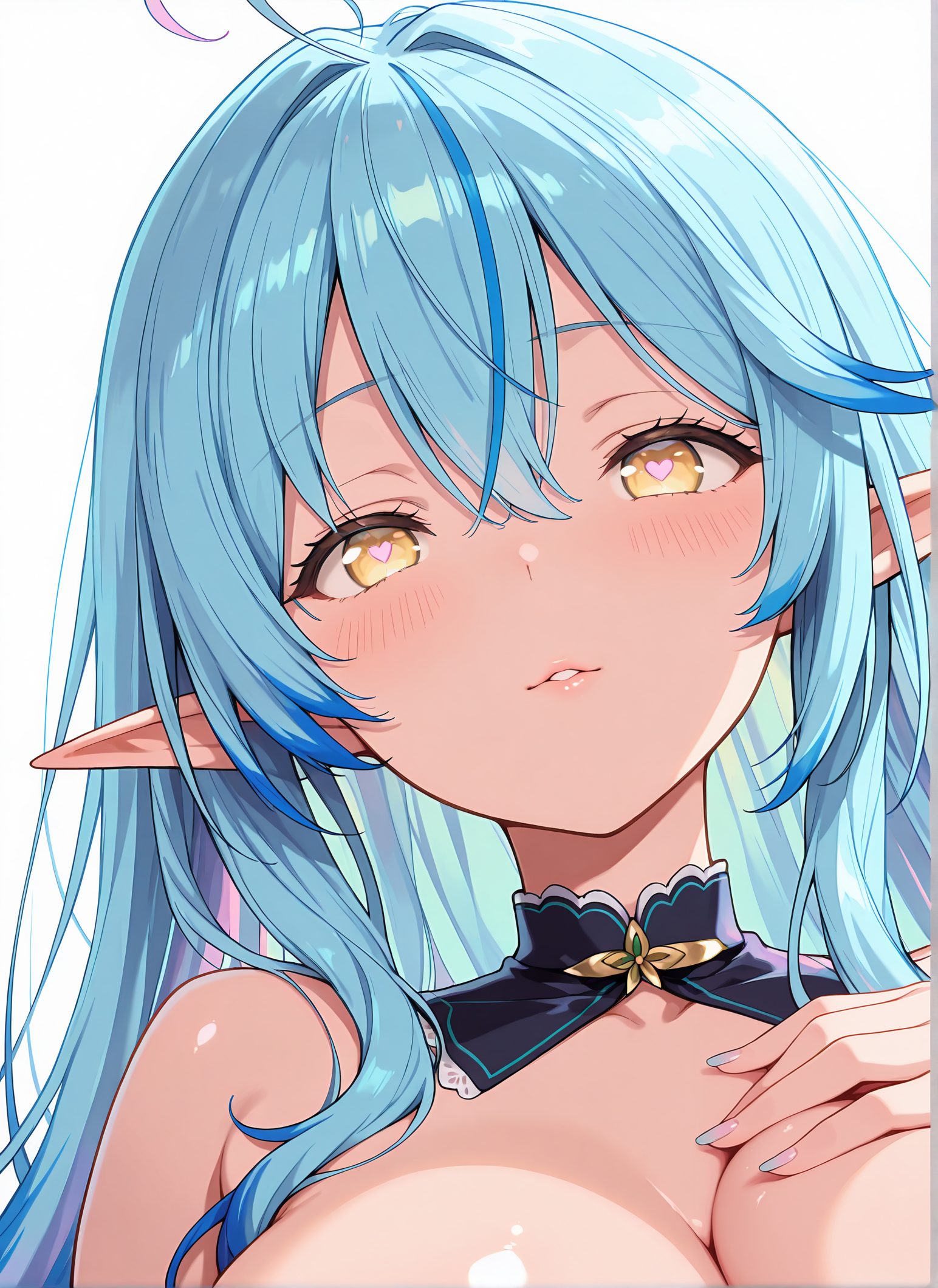 雪花ラミィを描いたAIイラスト