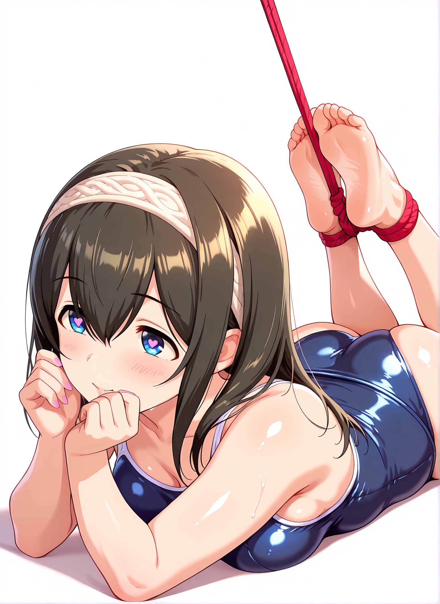 鷺沢文香の鷺沢文香姿を描いたAIイラスト