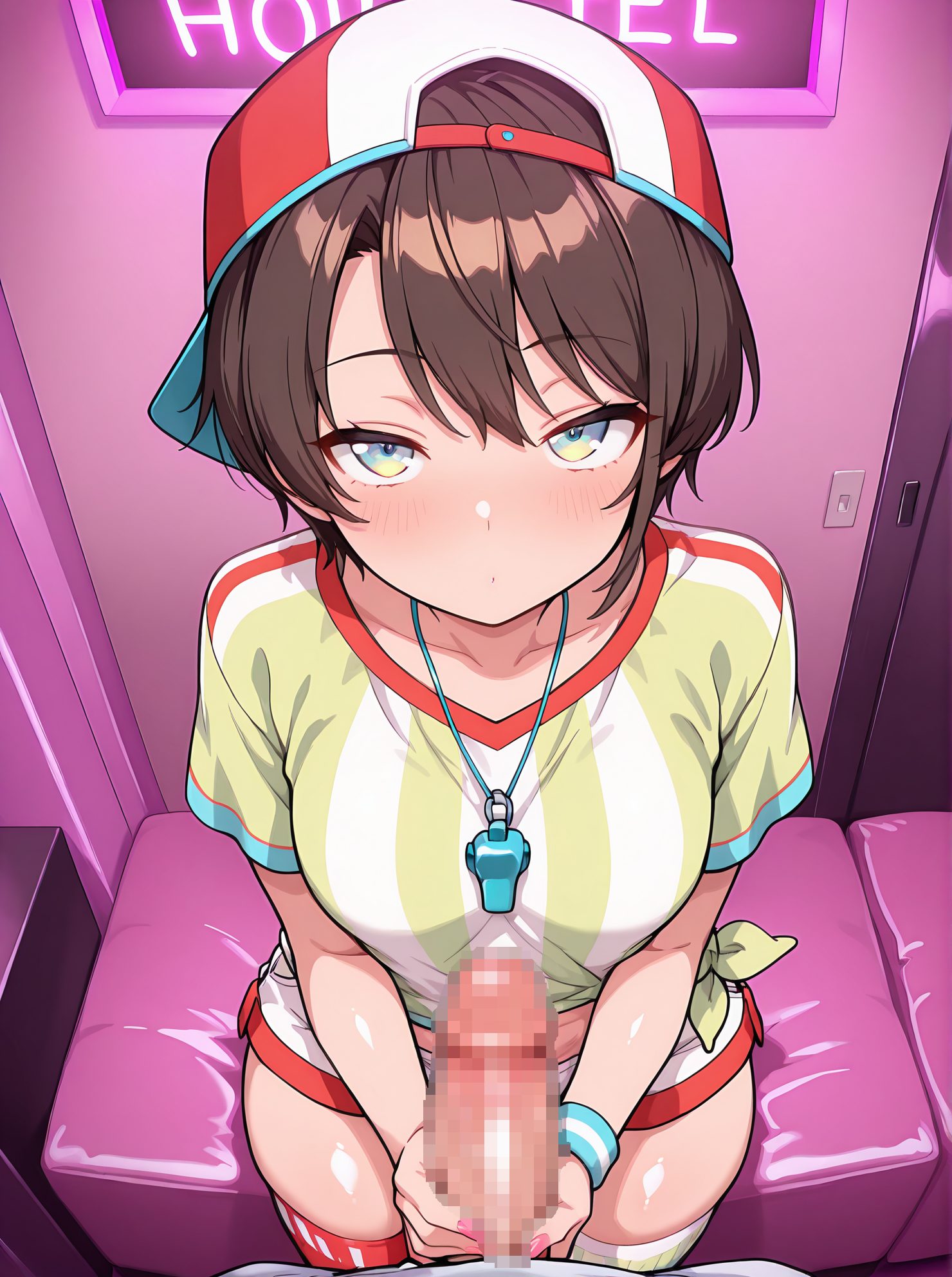 大空スバルの大空スバル姿を描いたAIイラスト