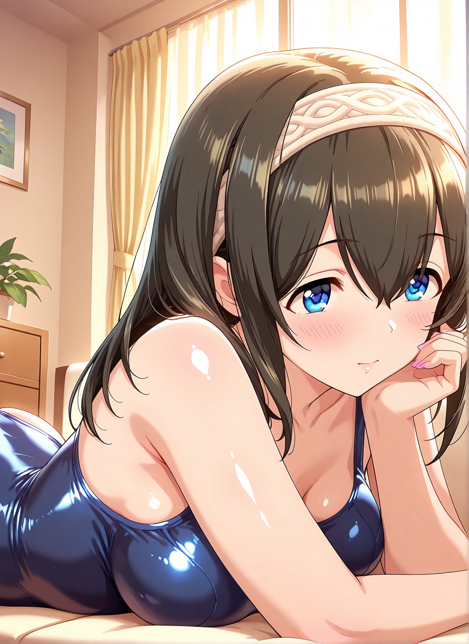 鷺沢文香の鷺沢文香のAIイラスト