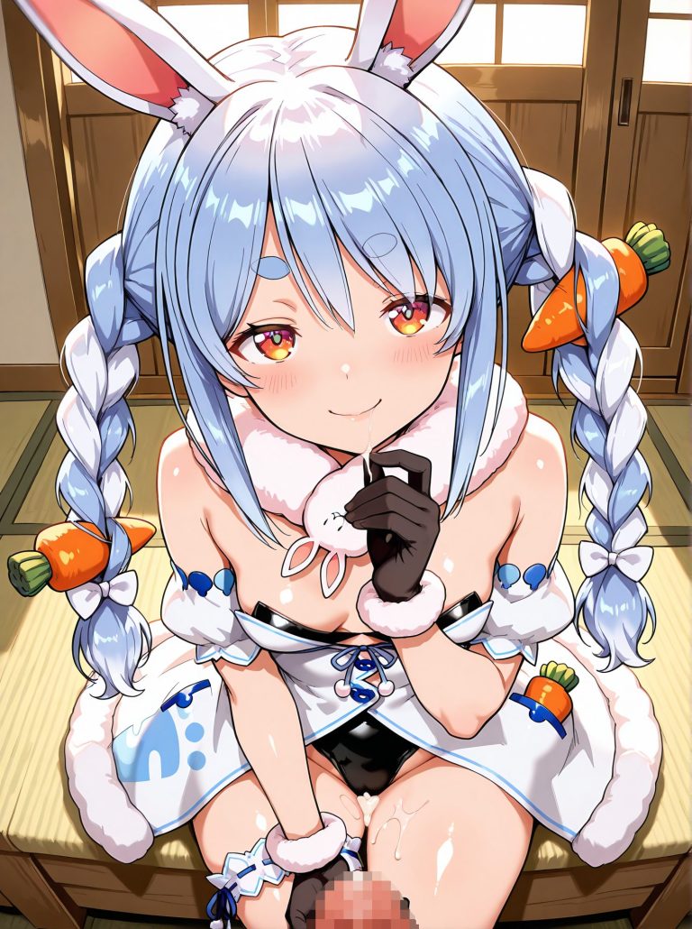 兎田ぺこらが魅力的な兎田ぺこらの二次創作AIイラスト