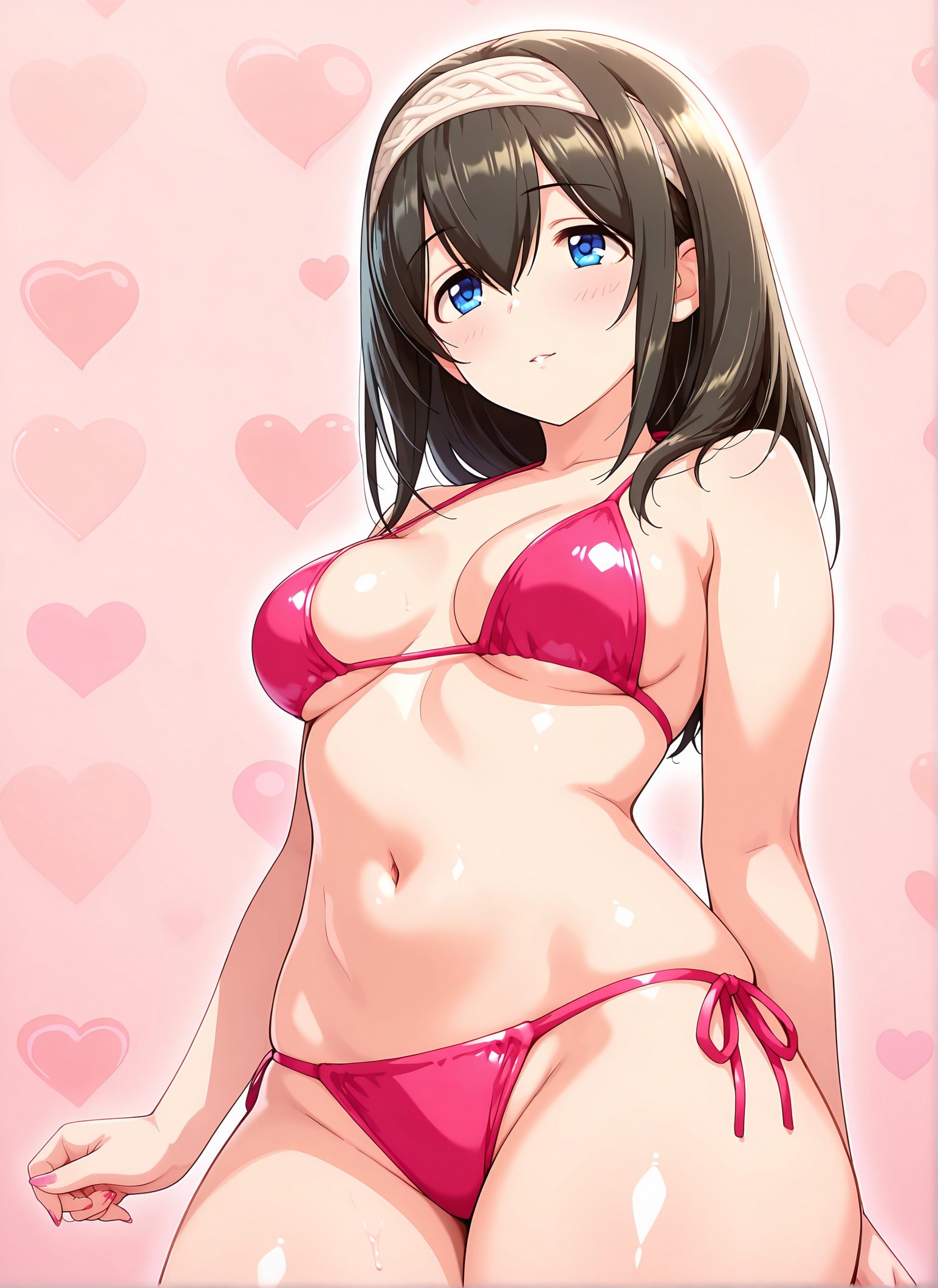 鷺沢文香の鷺沢文香姿を描いたAIイラスト