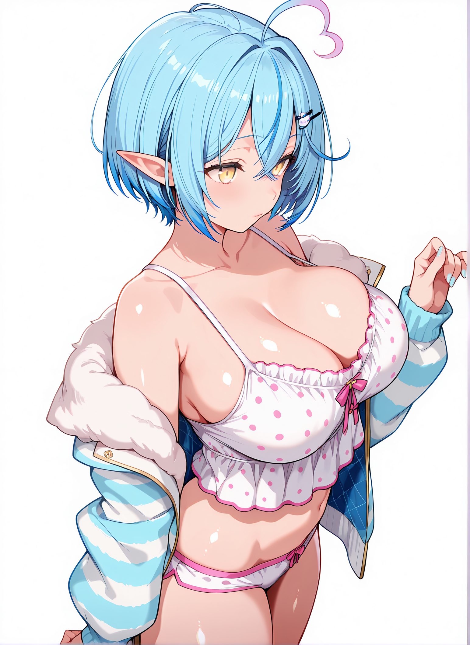 雪花ラミィのエロ可愛いAIイラスト