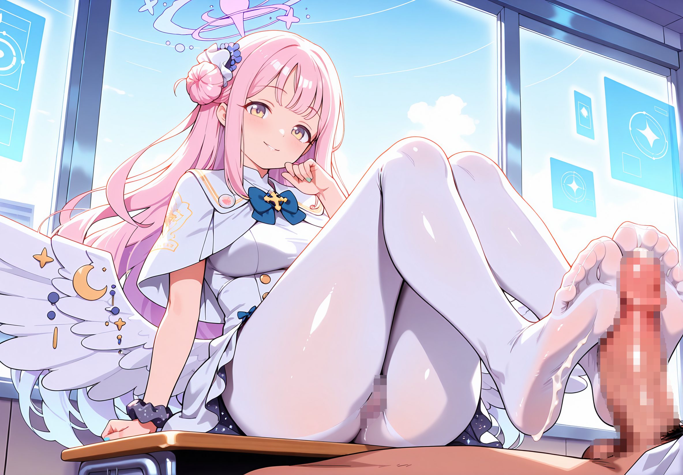 聖園ミカが魅力的な聖園ミカの二次創作AIイラスト
