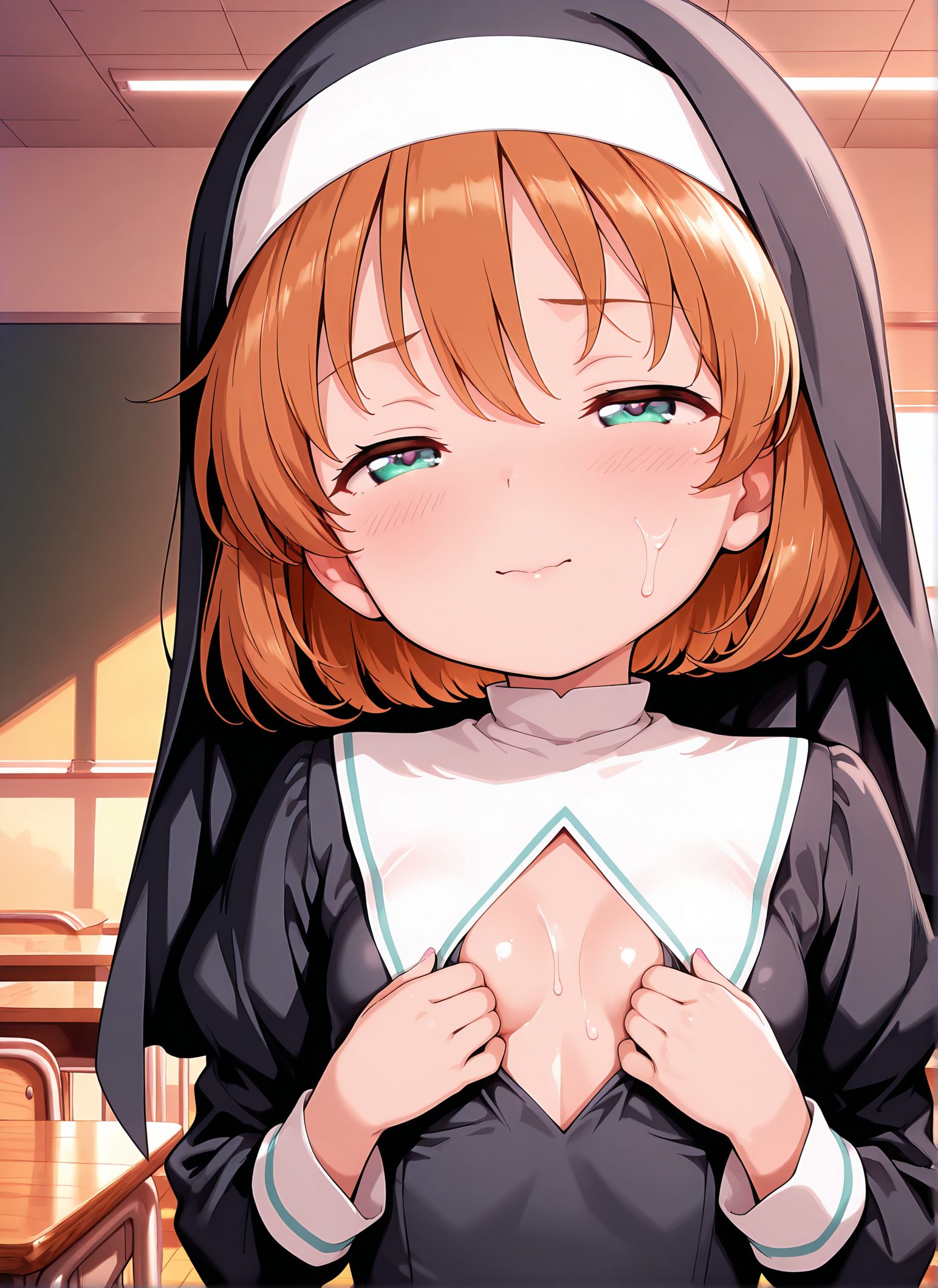 片岡優希が魅力的な原村和の二次創作AIイラスト