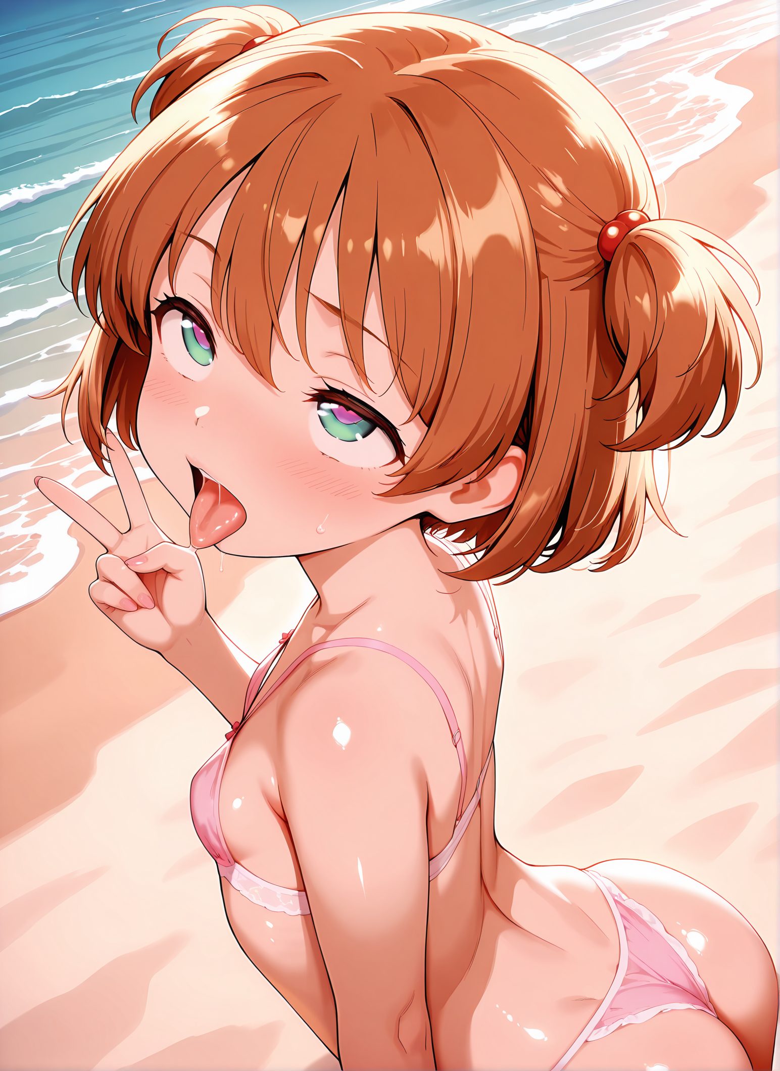 原村和の片岡優希姿を描いたAIイラスト