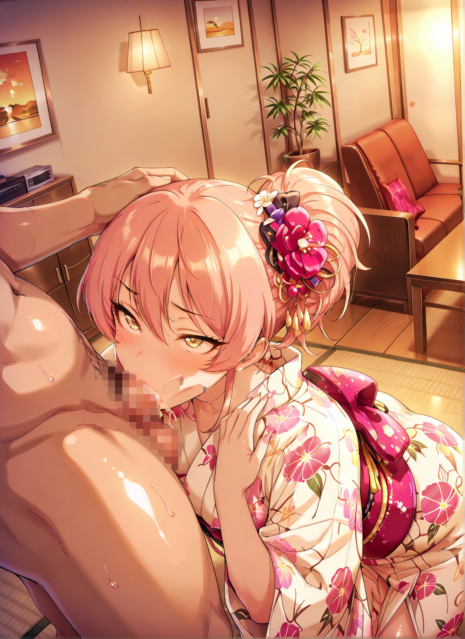 城ヶ崎美嘉の城ヶ崎美嘉姿を描いたAIイラスト